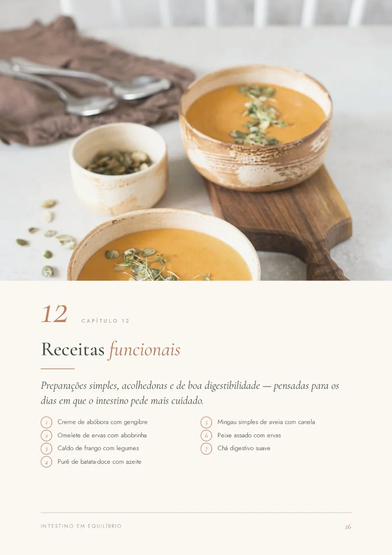 Página de receitas funcionais